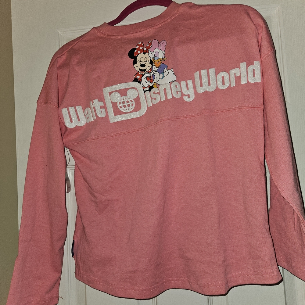 Disney Pink Long Sleeve Tee with Characters